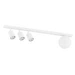 Emibig Ceiling Light Baster Steel White | Suitable for 3x GU10 - Max 8W, 1x E14 - Max 10W