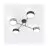 Emibig Ceiling Light Maga Steel Black | Suitable for 4x E14 - Max 10W