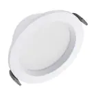 Ledvance LED Downlight Comfort Opal Aluminium White 13W 1430lm 180D - 930-940 CCT | 116mm - Cutout 100mm - IP44 - Best Colour Rendering - Zigbee Dimmable 
