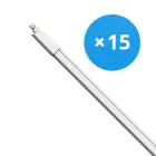 Multipack 15x LED Waterproof Batten 17W 1870lm - 840 Cool White | 120cm