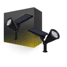 Bright Choice Spike Light Meillion Solar Black 2W 200lm - 830 Warm White